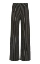 Leset Amber Striped Jersey Wide-leg Pants