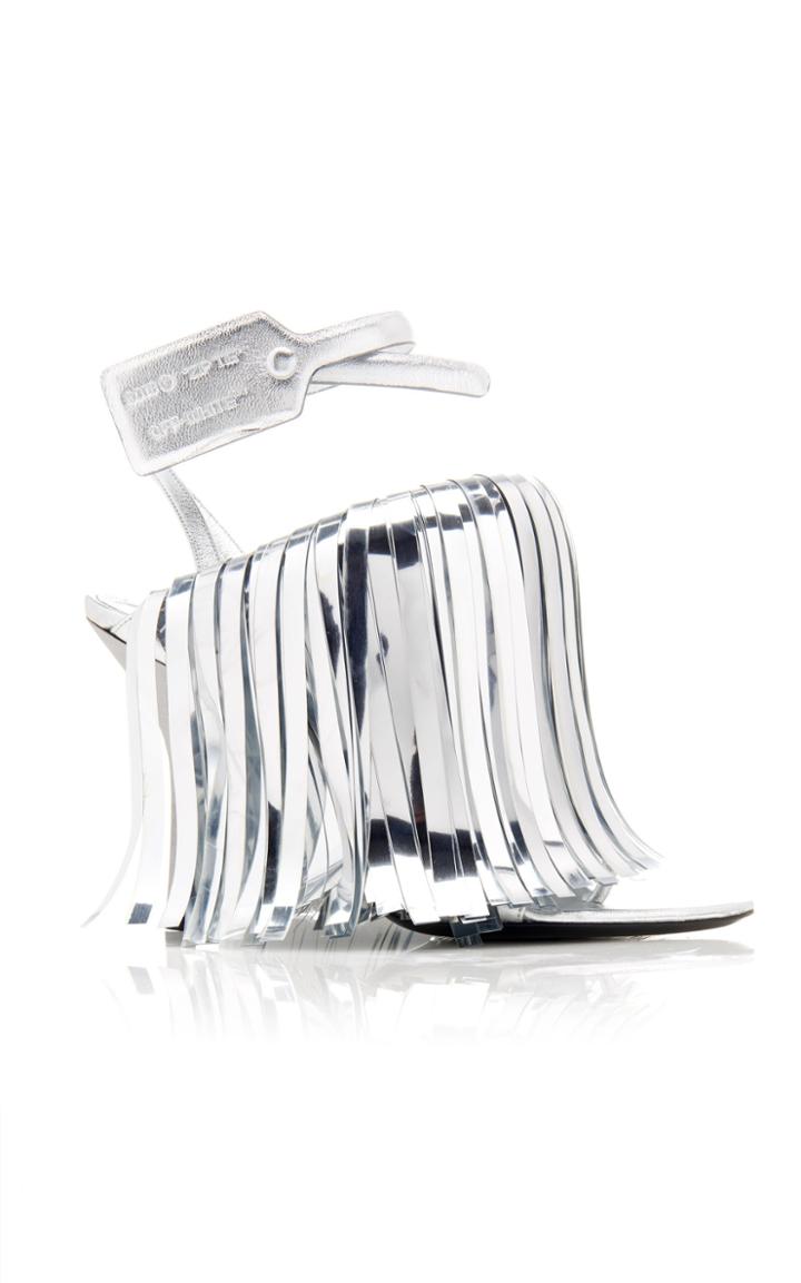 Off-white C/o Virgil Abloh Metallic Fringe Sandals