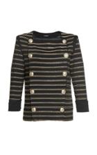 Balmain Striped Chain And Button Top