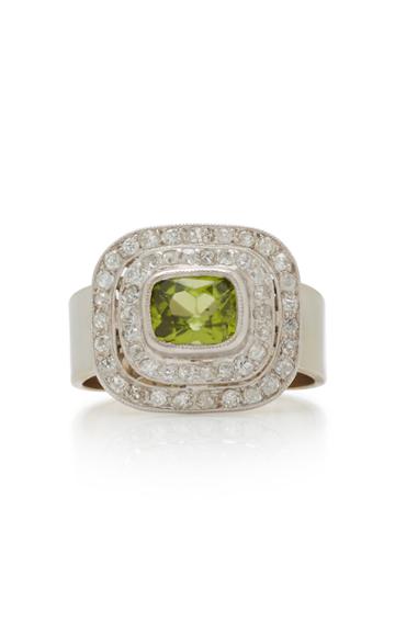 Renee Lewis Peridot And Diamond Ring