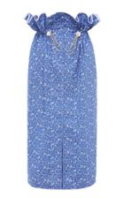 Marianna Senchina Sporty Drawstring Pattern Ruffle Skirt