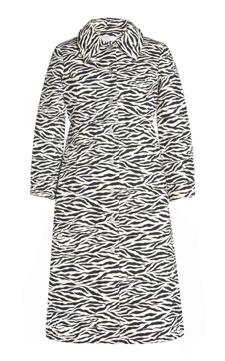 Moda Operandi A.w.a.k.e. Mode Quilted Zebra-print Cotton Coat