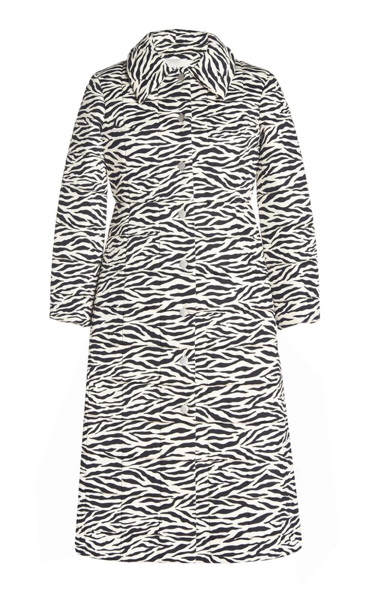 Moda Operandi A.w.a.k.e. Mode Quilted Zebra-print Cotton Coat