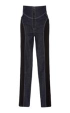 Diane Von Furstenberg High Waisted Zip Front Jean