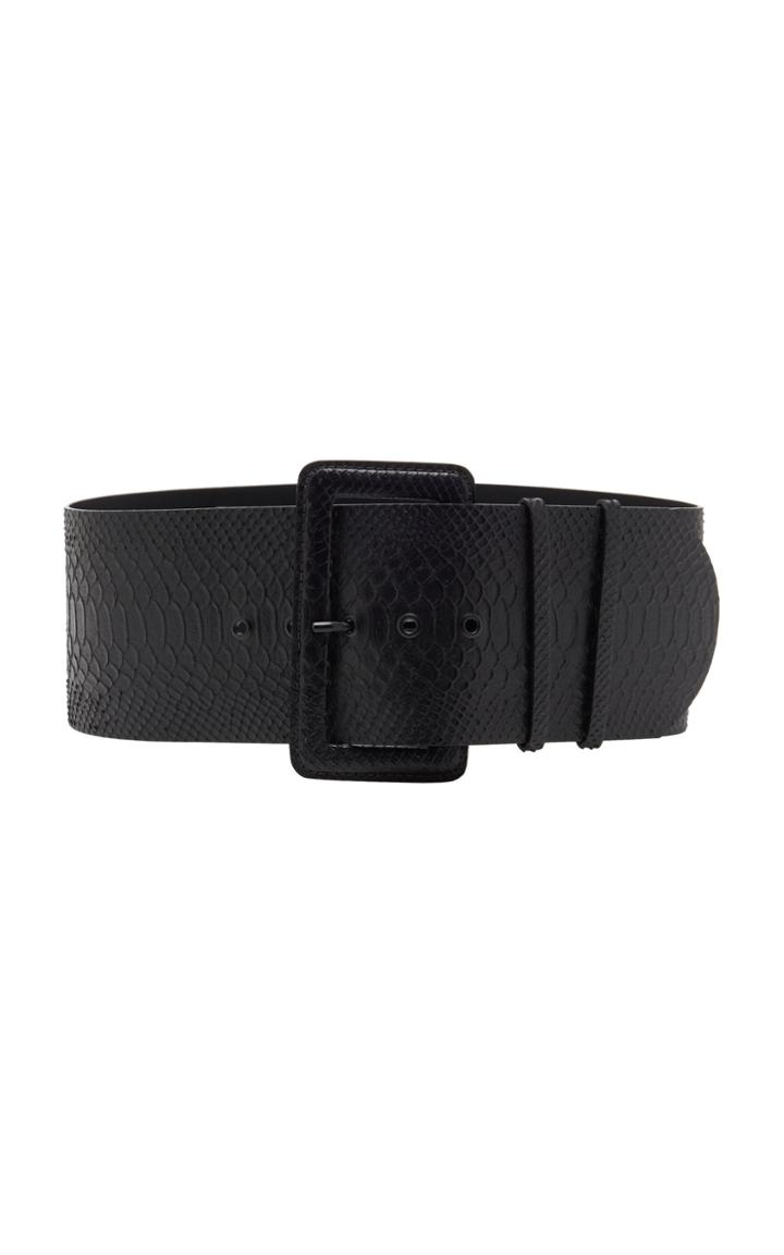 Zimmermann Croc-effect Wide Leather Belt