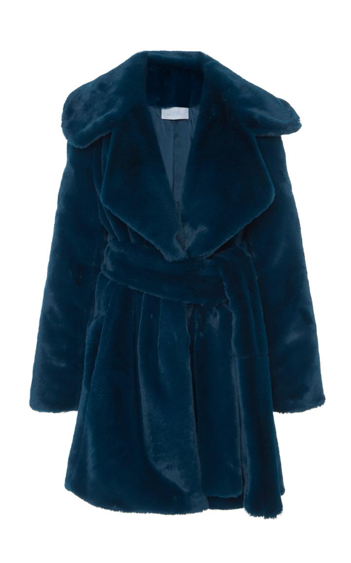 Luisa Beccaria Oversized Faux Fur Coat