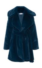 Luisa Beccaria Oversized Faux Fur Coat