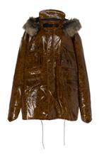 Rokh Fur-trimmed Hooded Tortoiseshell Parka