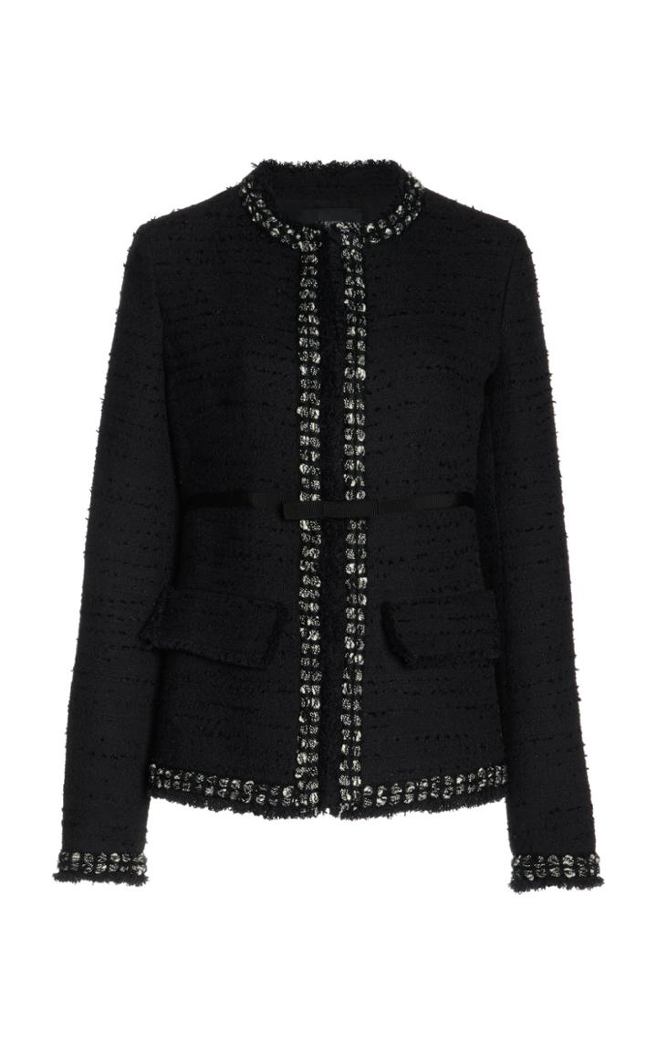 Moda Operandi Giambattista Valli Bow-detailed Boucle Jacket