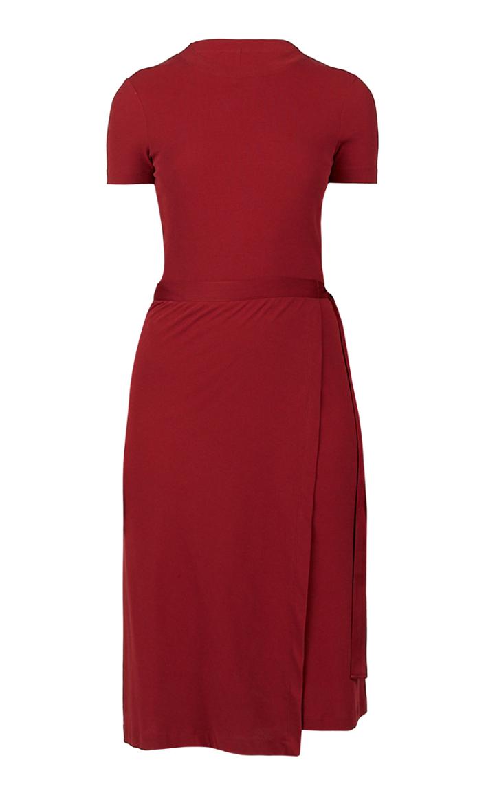 Rosetta Getty Wrap-effect Cotton-jersey Dress