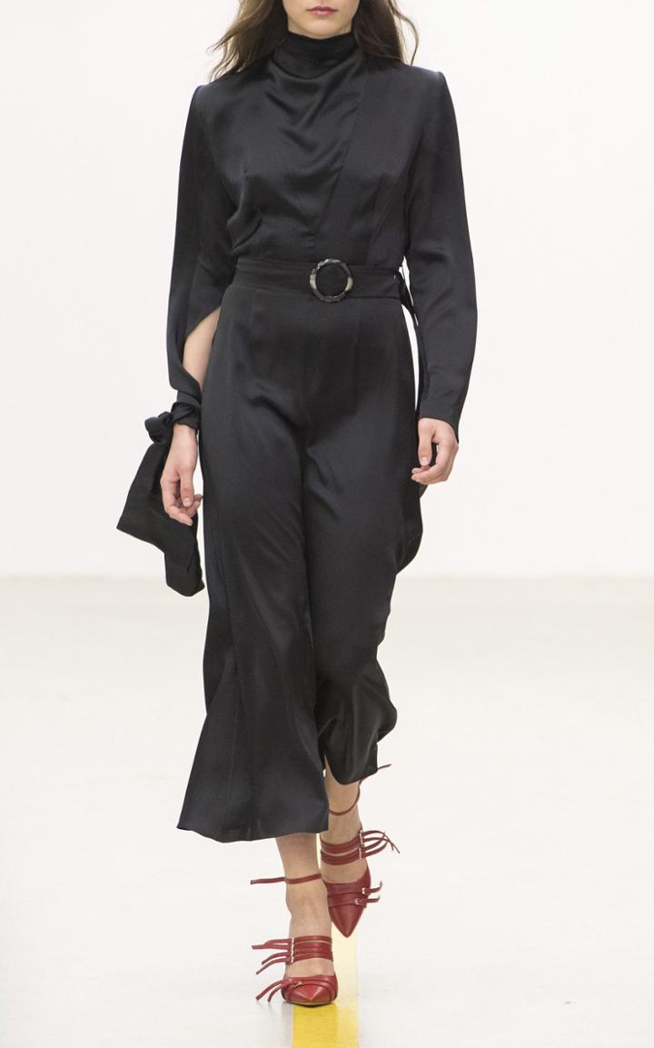 Matriel Silk Belted Dress