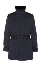 Yves Salomon Paris Gabardine Mink Long Hair And Sheared Trench Coat