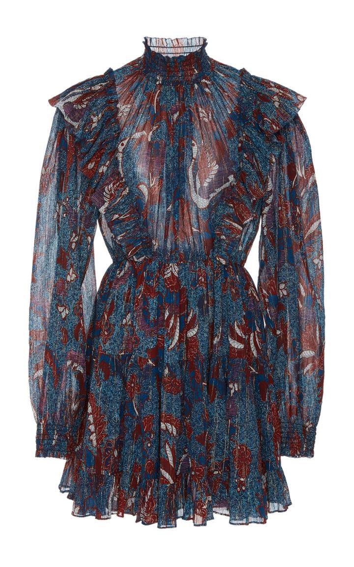 Ulla Johnson Vienne Metallic Mini Dress