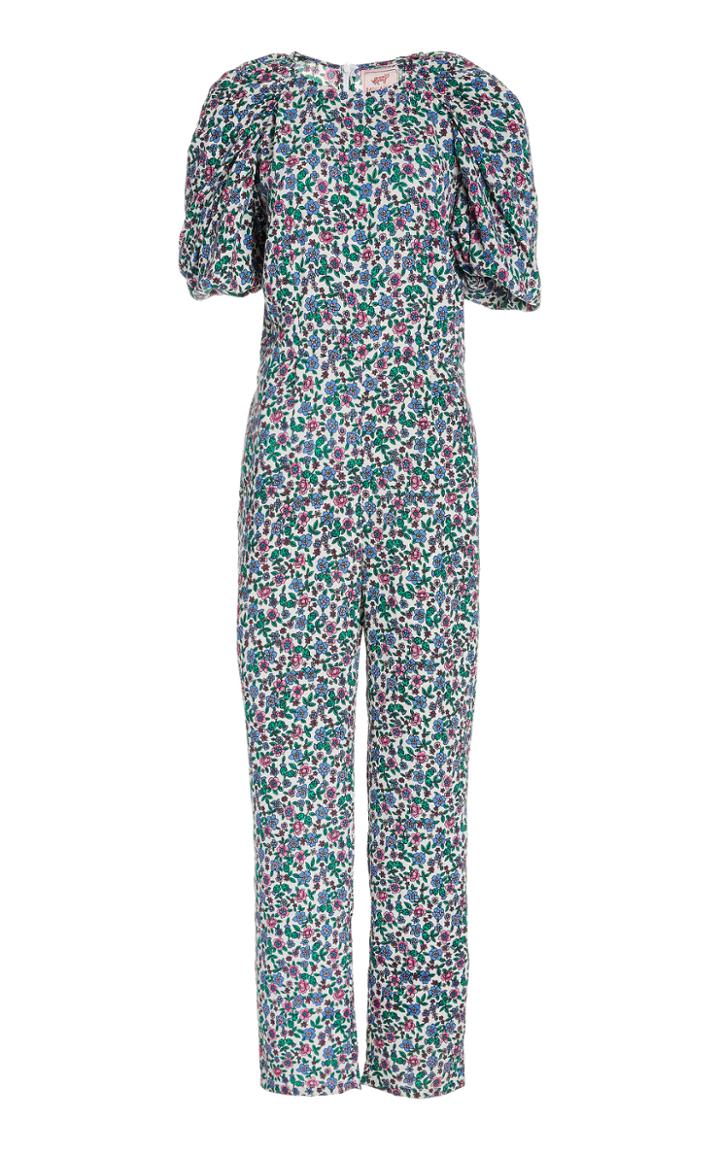 Moda Operandi Banjanan Esmeralda Floral-print Crepe Jumpsuit
