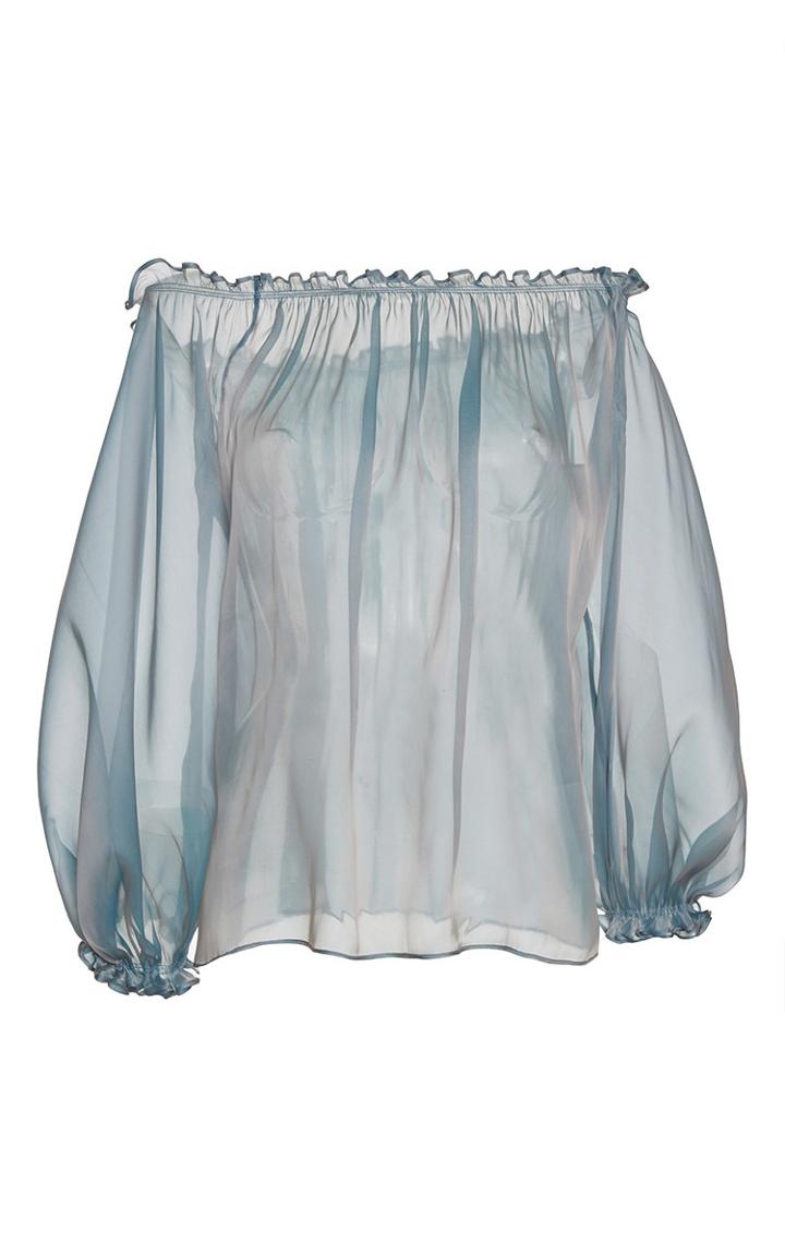 Luisa Beccaria Organza Blouse