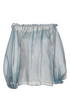 Luisa Beccaria Organza Blouse