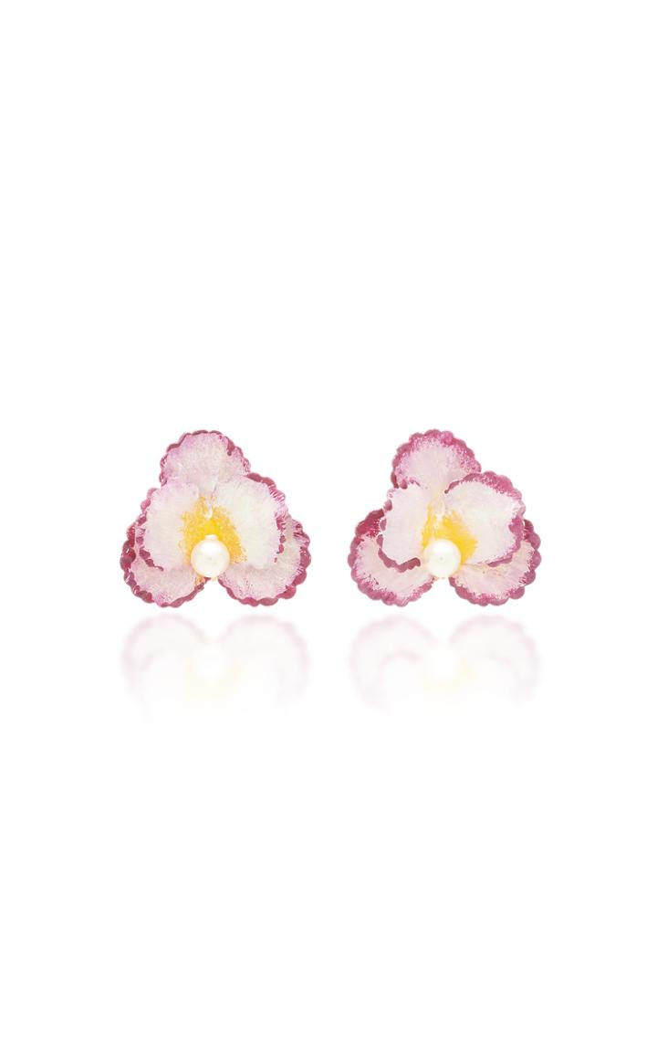 Jennifer Behr Sallie Gold-tone Faux-pearl Earrings