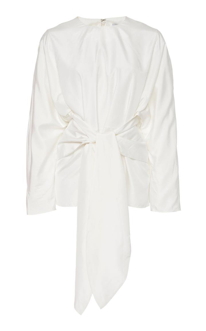 Deitas Vera Cotton Blend Knotted Blouse