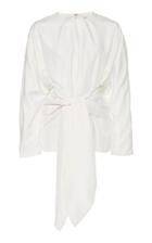 Deitas Vera Cotton Blend Knotted Blouse