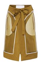 Moda Operandi Richard Malone Color-block Satin Skirt Size: Xs