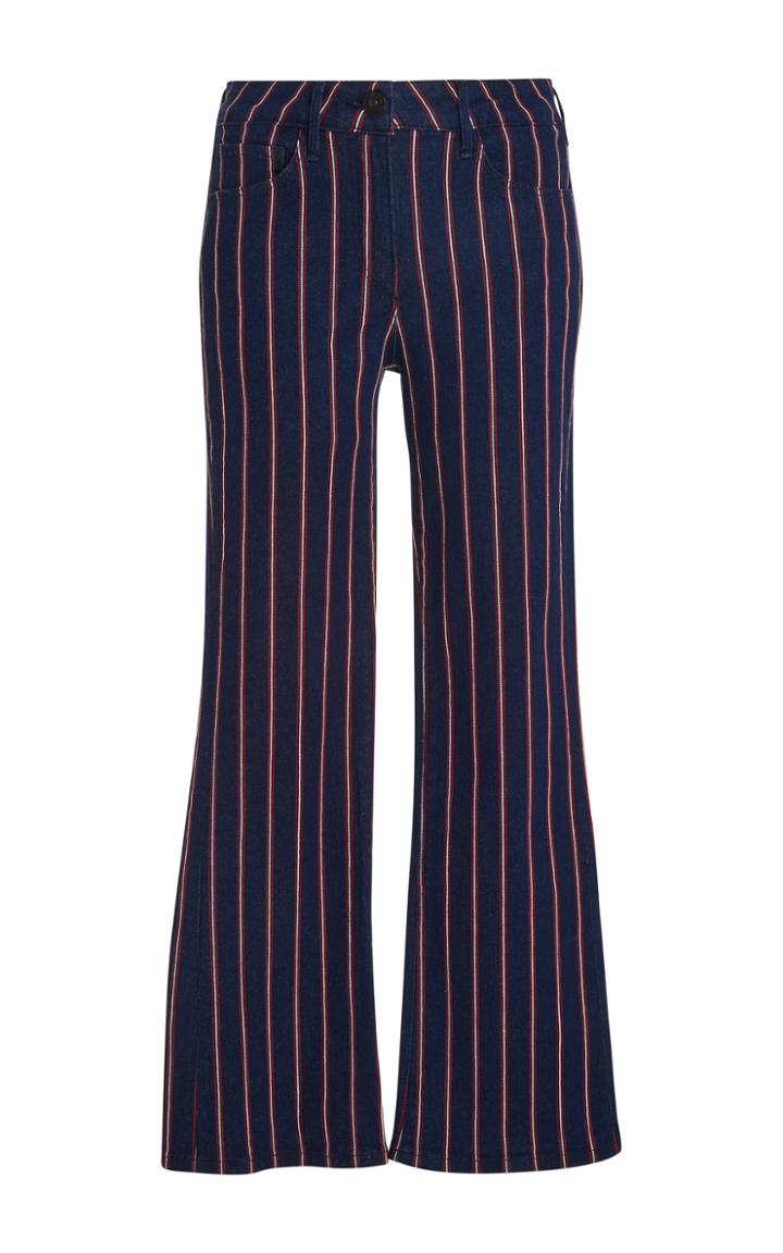 3x1 Tabby Striped Flared Jeans