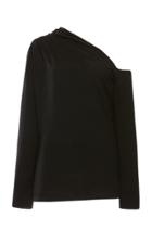 Elie Saab One Shoulder Knit Sweater