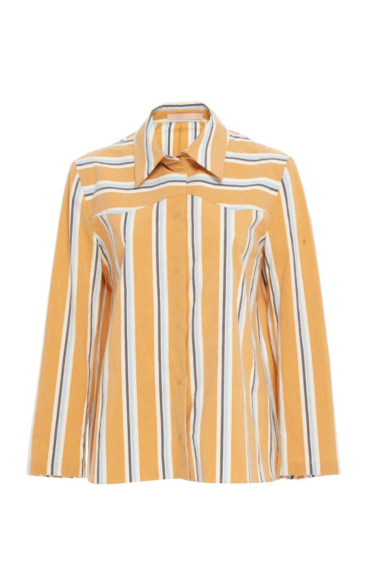 Brock Collection Ombretto Stripe Collared Shirt