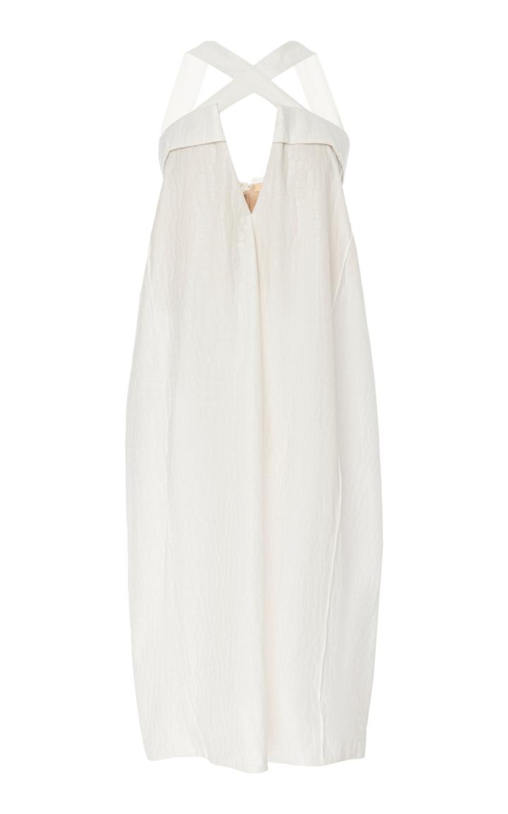 Maison Margiela Croc-effect Faux Leather Midi Dress