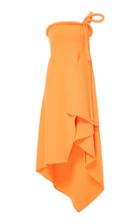 Oscar De La Renta Cord Tie Asymmetrical Gown