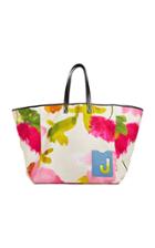 La Doublej Big Mama Floral Print Canvas Tote Bag