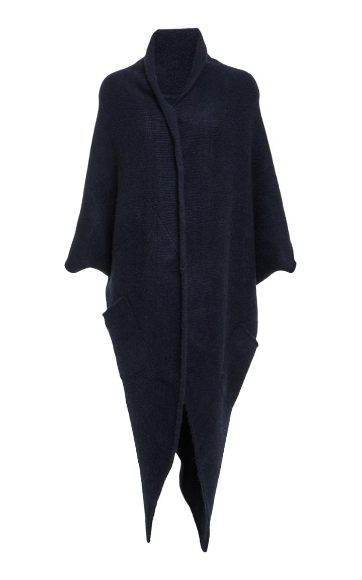 The Elder Statesman M'o Exclusive Zig Zag Hooded Knit Cardigan