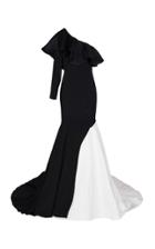 Bazza Alzouman Dahlia One Shoulder Gown