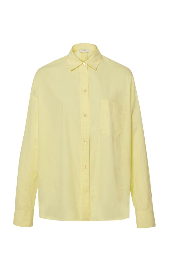 Vince Boxy Collared Cotton Shirt