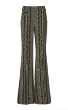 Akris Patterned Wool Tweed Flare-leg Pants