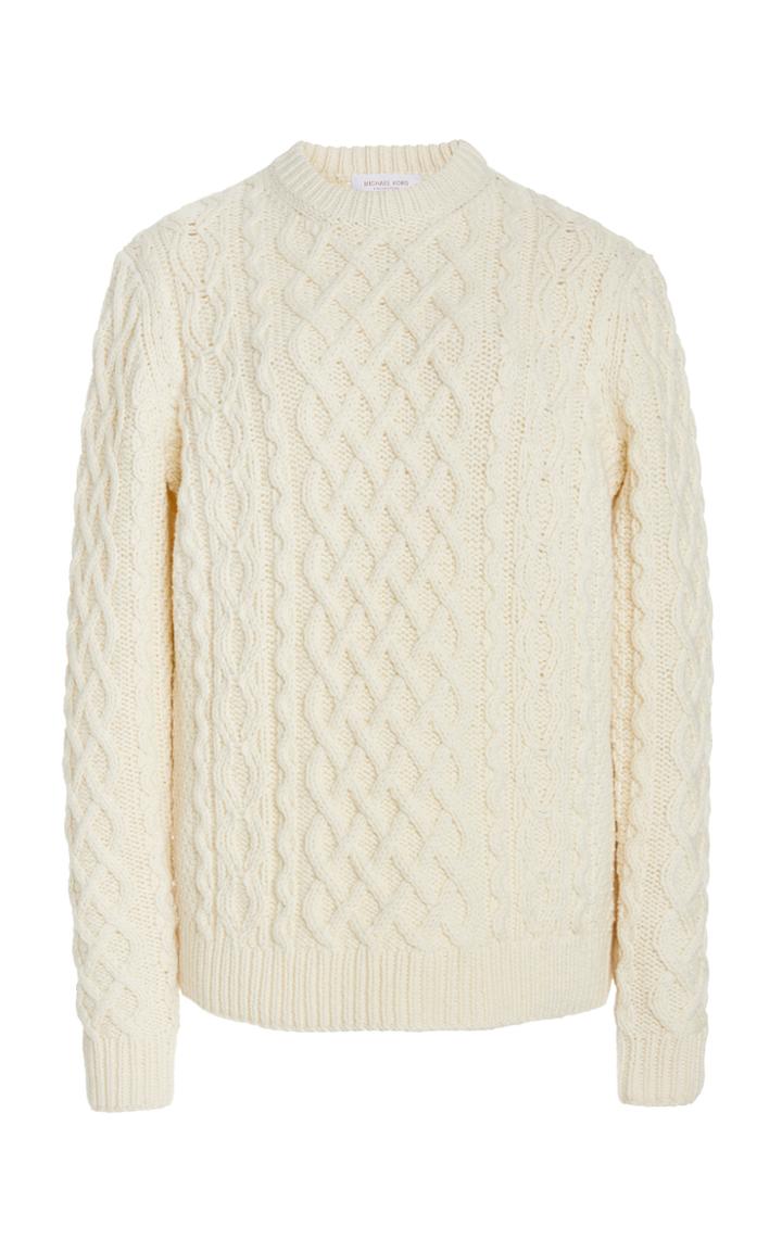 Moda Operandi Michael Kors Collection Corallina Aran Cashmere Cable-knit Sweater