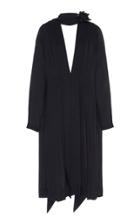 Moda Operandi Victoria Beckham V-neck Scarf-embellished Pliss Dress Size: M