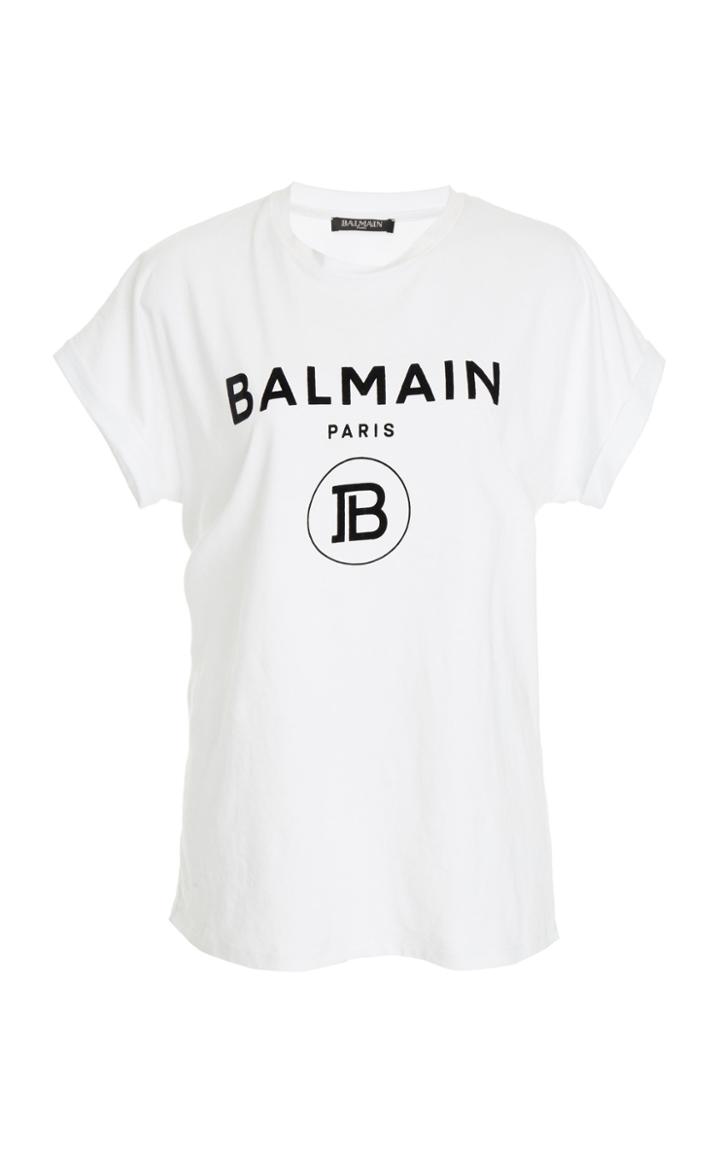 Balmain Logo Cotton T-shirt