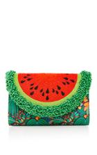 Sarah's Bag Watermelon Mini Curved Clutch