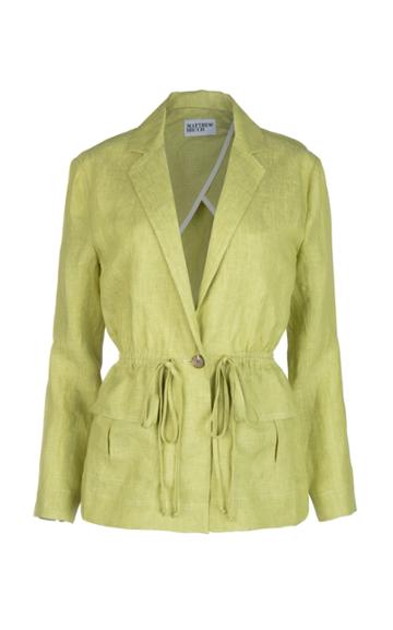 Moda Operandi Matthew Bruch Linen Drawstring Blazer
