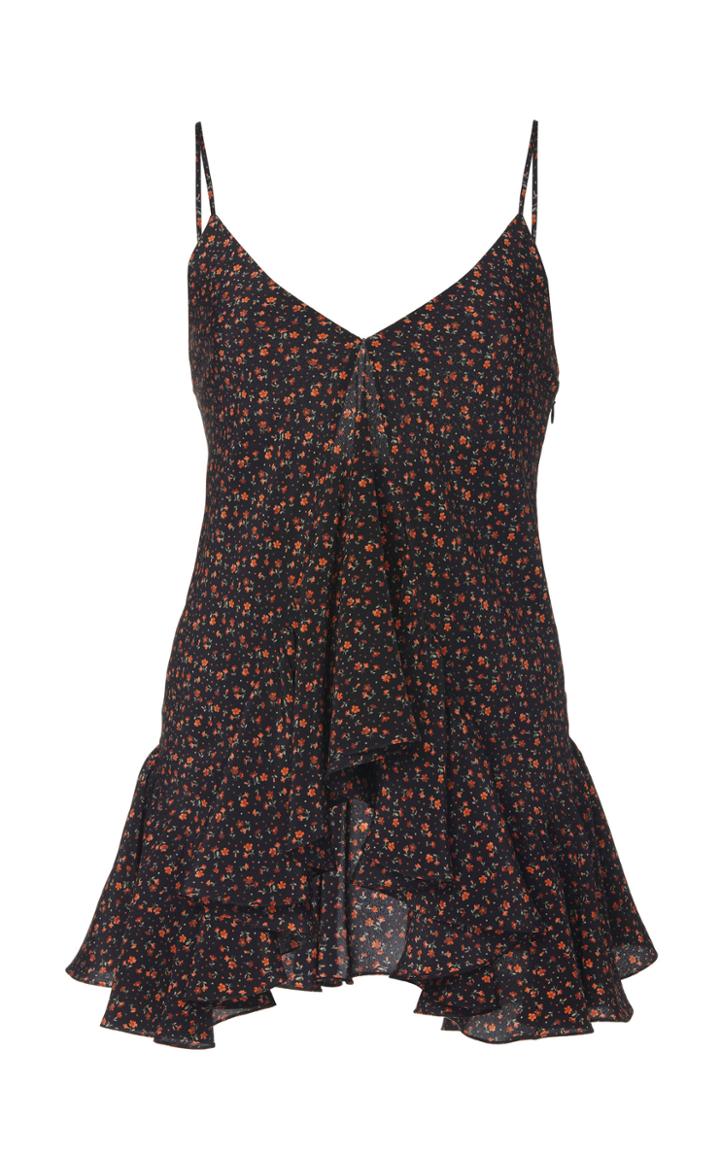 Michael Kors Collection Ruffle Silk Camisole Top