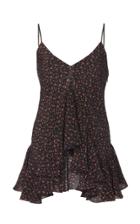 Michael Kors Collection Ruffle Silk Camisole Top
