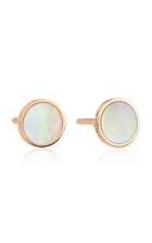 Ginette Ny Ever 18k Rose Gold Mother-of-pearl Disc Earrings