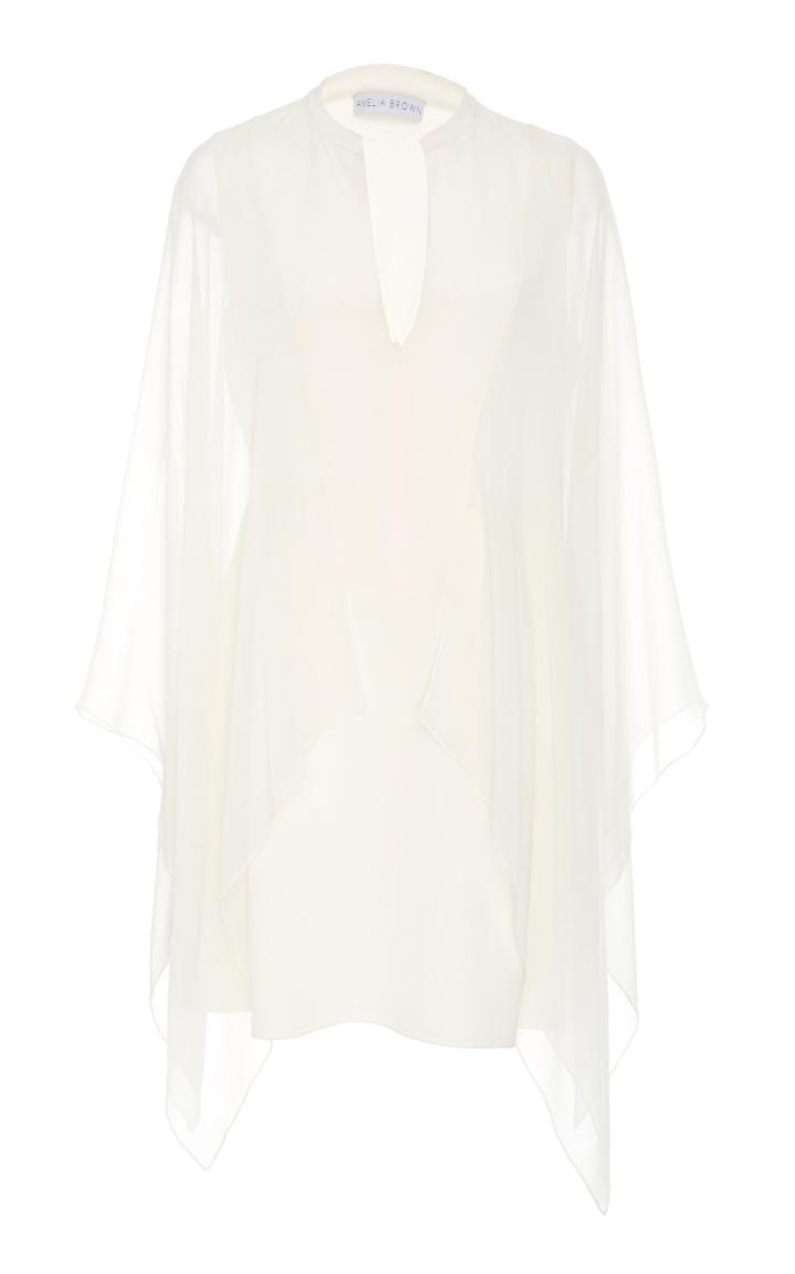 Amelia Brown Short Silk Caftan