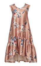 Rochas Otto Floral-print Silk-satin Dress