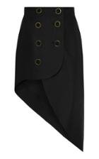 Moda Operandi George Keburia Asymmetric Button-detailed Linen Skirt Size: Xs