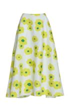 Vika Gazinskaya A-line Floral Jacquard Midi Skirt