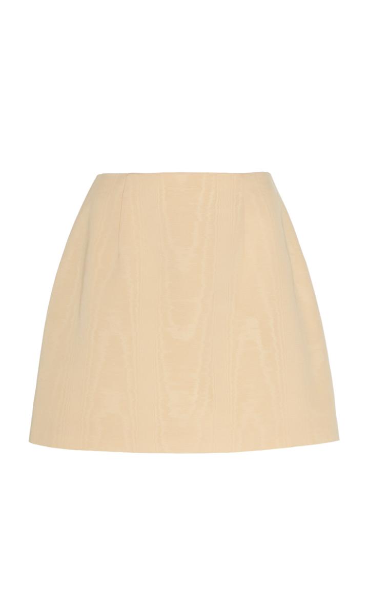 Markarian West Moire Silk Mini Skirt