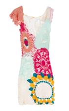 Celia B Bergamot Crochet Mini Dress