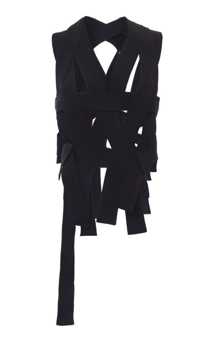 Moda Operandi Ann Demeulemeester Draped Buckled Top