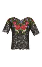 Dolce & Gabbana Short Sleeve Lace Top